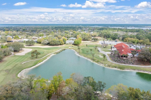7008 Turnberry Cir, Navarre, FL 32566 - birds eye view of property with golf course view and a water view