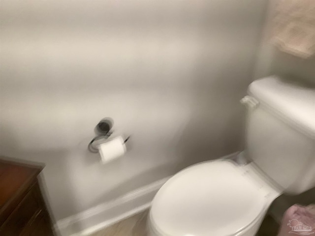 interior space with toilet