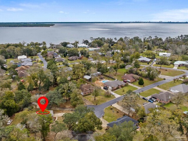10738 Magnolia Ln, Lillian, AL 36549 - birds eye view of property with a residential view and a water view