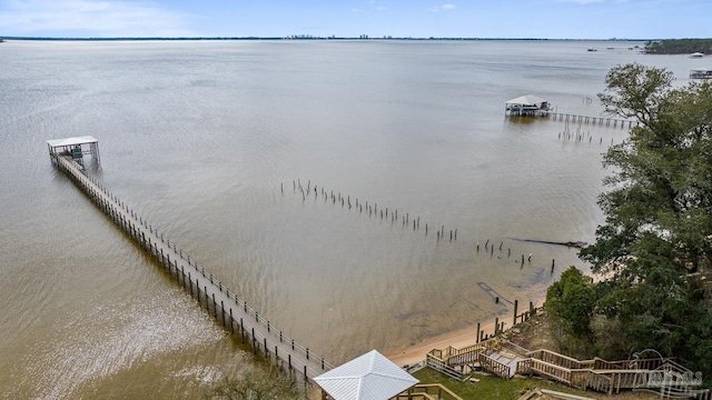 10738 Magnolia Ln, Lillian, AL 36549 - drone / aerial view featuring a water view