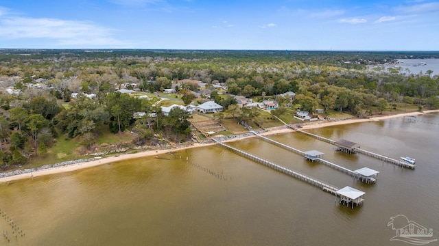 10738 Magnolia Ln, Lillian, AL 36549 - bird's eye view featuring a water view and a wooded view