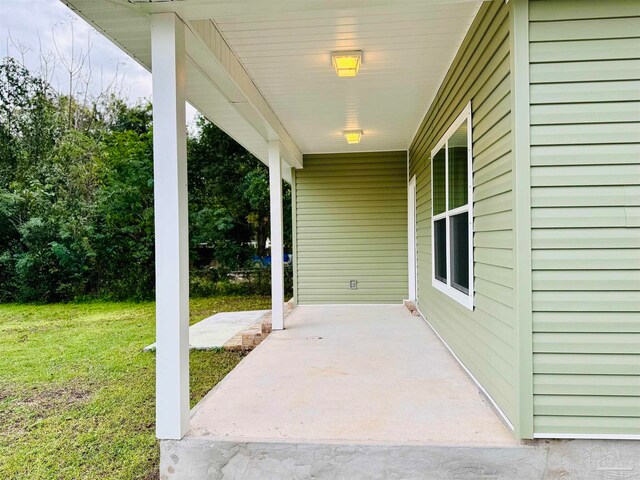 view of patio with covered porch