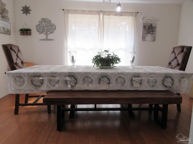 dining room featuring hardwood / wood-style flooring