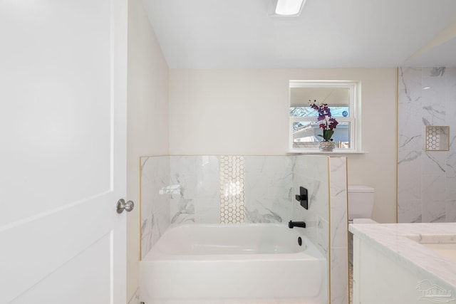 full bath featuring toilet and vanity