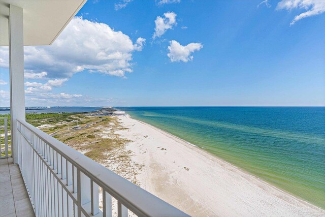 water view with a beach view