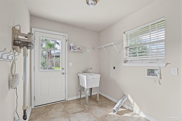 4810 Endeavor Ct, Milton, FL 32570 - washroom with hookup for a washing machine, baseboards, and hookup for an electric dryer