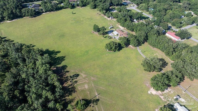 drone / aerial view featuring a rural view