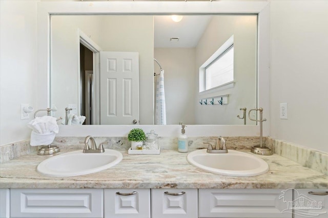 bathroom with vanity