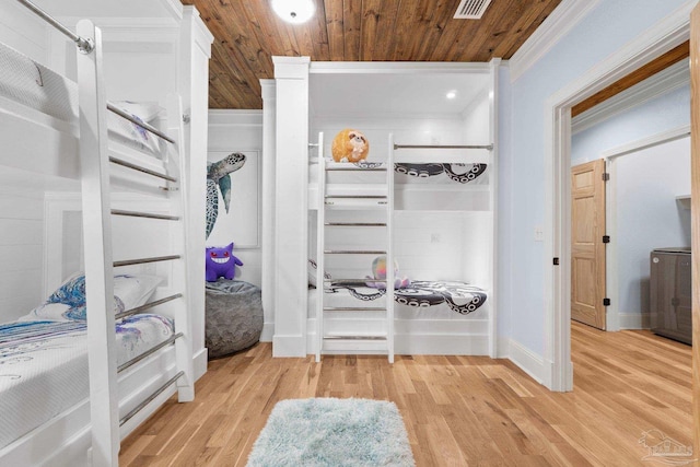 interior space with hardwood / wood-style floors