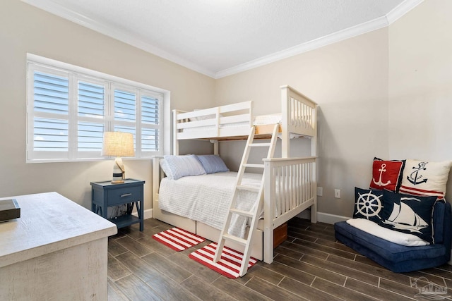 375 Beach Club Trl Unit A1801, Gulf Shores, AL 36542 - bedroom featuring crown molding, wood finish floors, and baseboards
