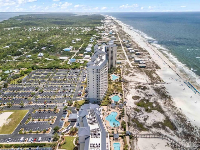 375 Beach Club Trl Unit A1801, Gulf Shores, AL 36542 - aerial view of property and surrounding area with extended coastline and a pool area