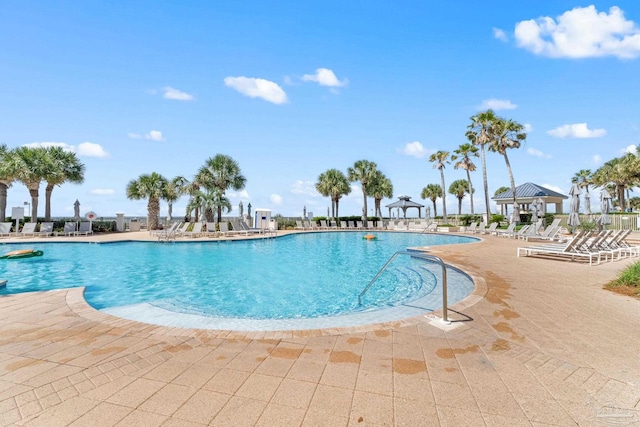 375 Beach Club Trl Unit A1801, Gulf Shores, AL 36542 - community pool with a gazebo and a patio area