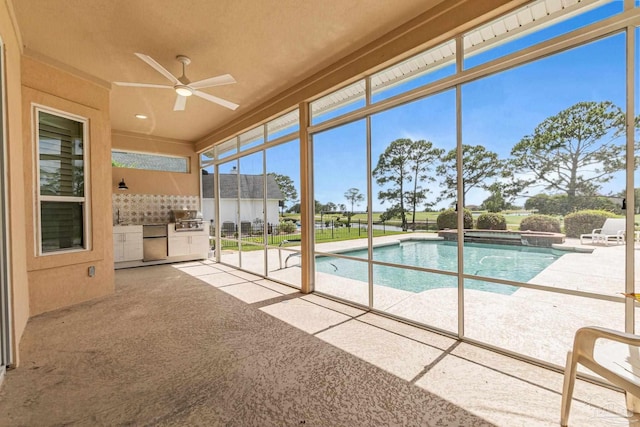 3756 Bengal Rd, Gulf Breeze, FL 32563 - view of unfurnished sunroom