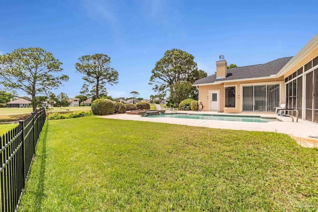 3756 Bengal Rd, Gulf Breeze, FL 32563 - view of yard with an outdoor pool and fence