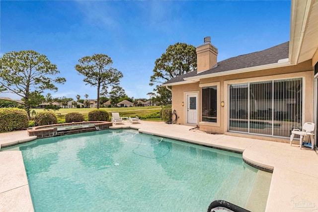 3756 Bengal Rd, Gulf Breeze, FL 32563 - view of swimming pool featuring a patio and a pool with connected hot tub