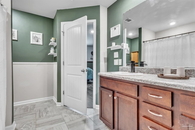 4744 Perception Cir, Milton, FL 32570 - bathroom with vanity and marble finish floors