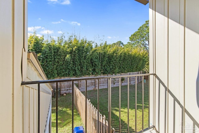 view of balcony