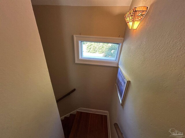 1726 N 15th Ave, Pensacola, FL 32503 - stairs with a textured wall