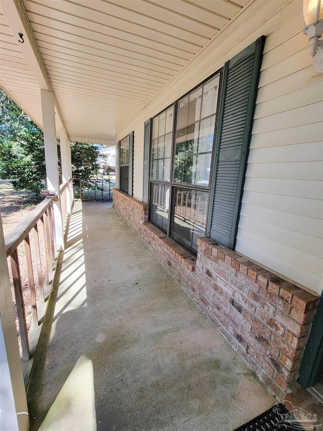 view of patio / terrace featuring covered porch