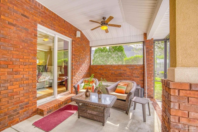 2926 Greystone Dr, Pace, FL 32571 - view of patio / terrace with a ceiling fan