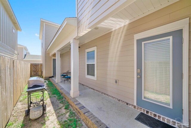 exterior space with a patio area