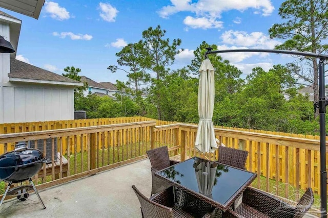 view of patio / terrace featuring area for grilling