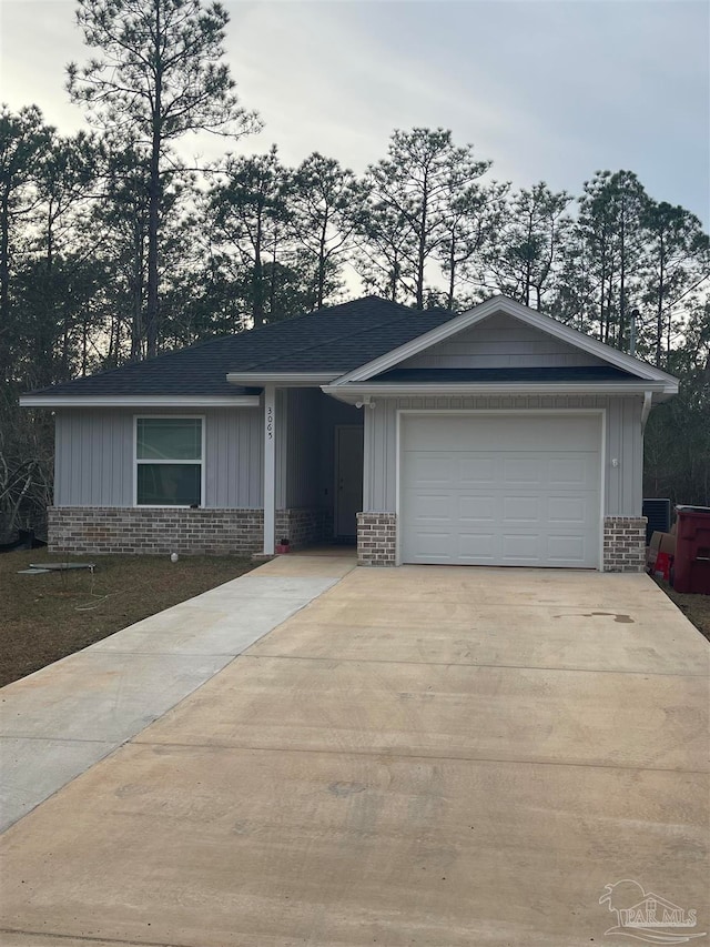 ranch-style house with a garage