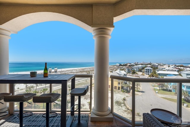 5 Portofino Dr Unit 703, Pensacola Beach, FL 32561 - balcony with a water view