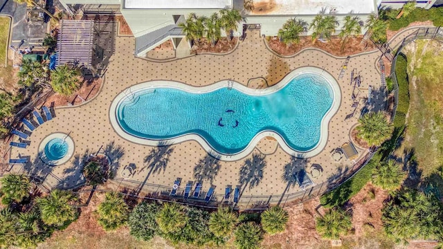 850 Ft Pickens Rd Unit 1230, Pensacola Beach, FL 32561 - bird's eye view of a pool area