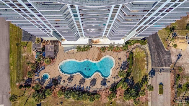 850 Ft Pickens Rd Unit 1230, Pensacola Beach, FL 32561 - bird's eye view of a pool
