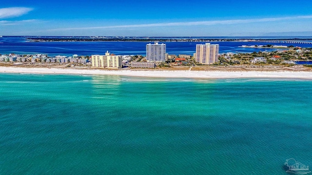 850 Ft Pickens Rd Unit 1230, Pensacola Beach, FL 32561 - bird's eye view of waterfront with a beach
