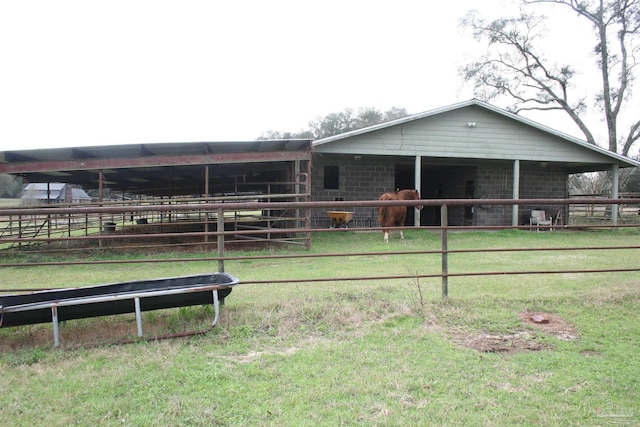 exterior space featuring an outdoor structure