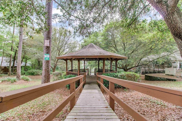 surrounding community featuring a gazebo