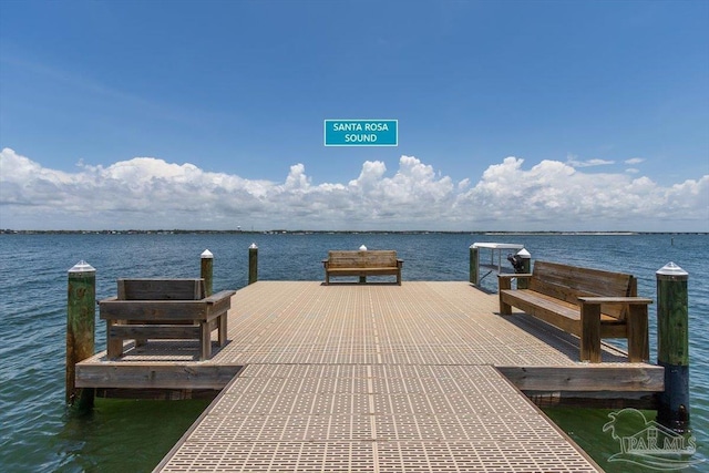 1440 Paradise Point Dr Unit 13, Navarre Beach, FL 32566 - dock with a water view