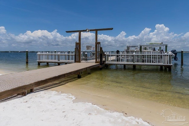 1440 Paradise Point Dr Unit 13, Navarre Beach, FL 32566 - dock area featuring a water view
