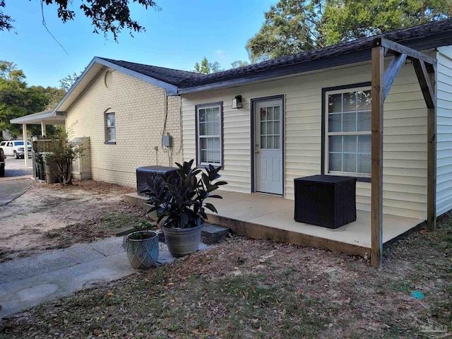 view of back of property
