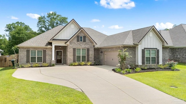 1604 Cadence Loop, Cantonment, FL 32533 - craftsman-style house featuring board and batten siding, brick siding, an attached garage, concrete driveway, and roof with shingles