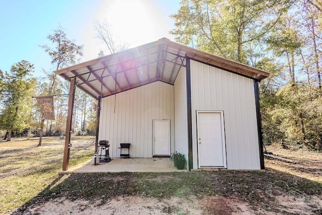 view of outbuilding