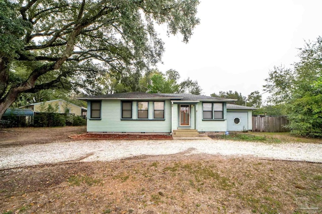 view of ranch-style house