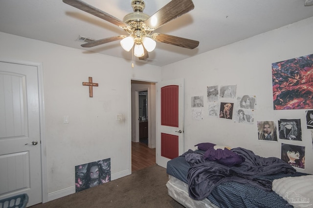 5800 Providence Loop, Pensacola, FL 32526 - bedroom with carpet floors, a ceiling fan, and baseboards