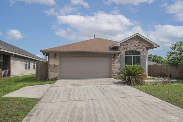 5800 Providence Loop, Pensacola, FL 32526 - view of front facade featuring brick siding, driveway, an attached garage, and roof with shingles