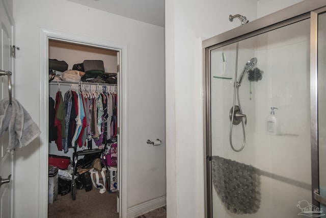 5800 Providence Loop, Pensacola, FL 32526 - full bathroom with a shower stall and a walk in closet