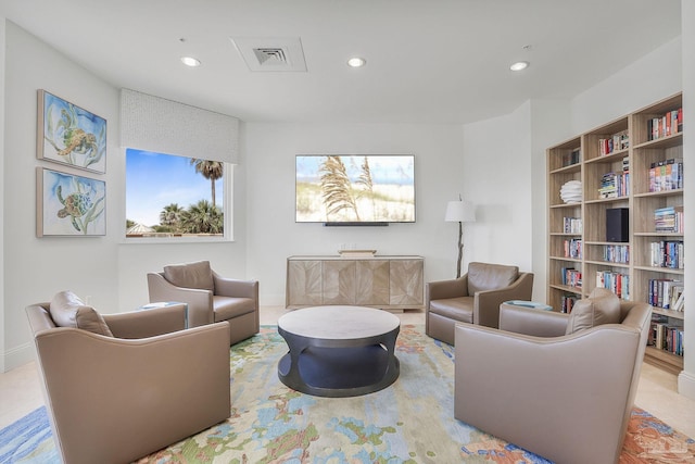 13621 Perdido Key Dr Unit 1504-E, Perdido Key, FL 32507 - living area featuring recessed lighting, baseboards, and visible vents