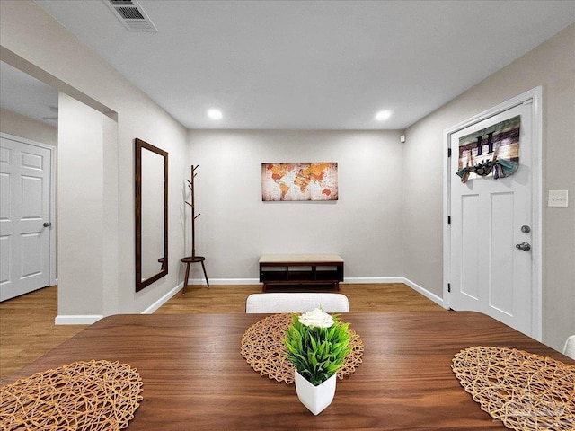 202 Henry St, Pensacola, FL 32507 - foyer featuring wood finished floors, recessed lighting, and baseboards