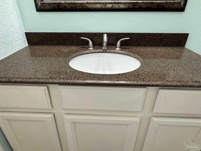 interior details featuring vanity