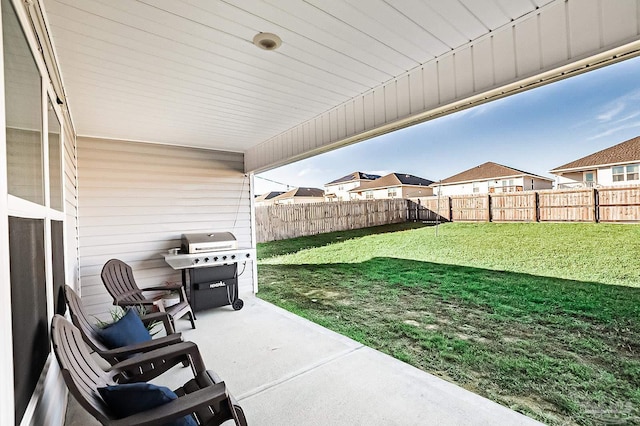 view of patio / terrace featuring grilling area