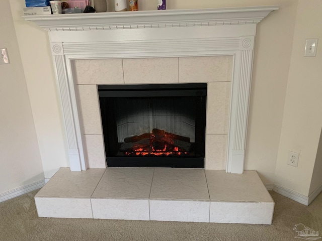 interior details with carpet floors