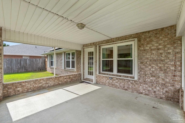 view of patio / terrace with a fenced backyard