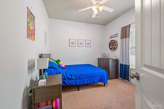 8847 Salt Grass Dr, Pensacola, FL 32526 - carpeted bedroom featuring baseboards and a ceiling fan