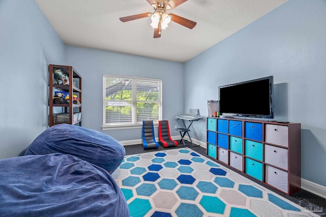 8847 Salt Grass Dr, Pensacola, FL 32526 - playroom with baseboards and ceiling fan